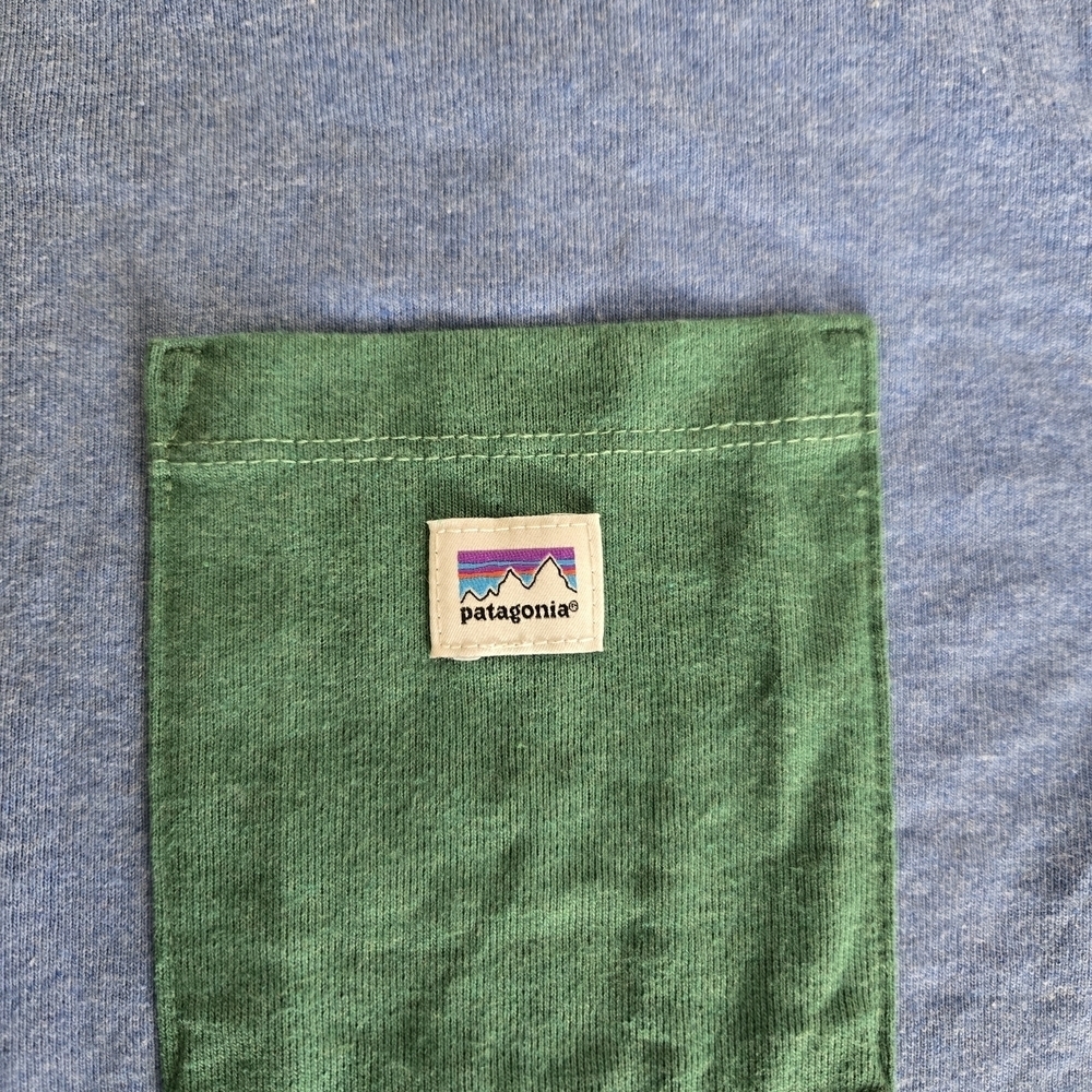 PATAGONIA(New) Blue T Shirt.Size Men's M, Women's L - Picture 4 of 9